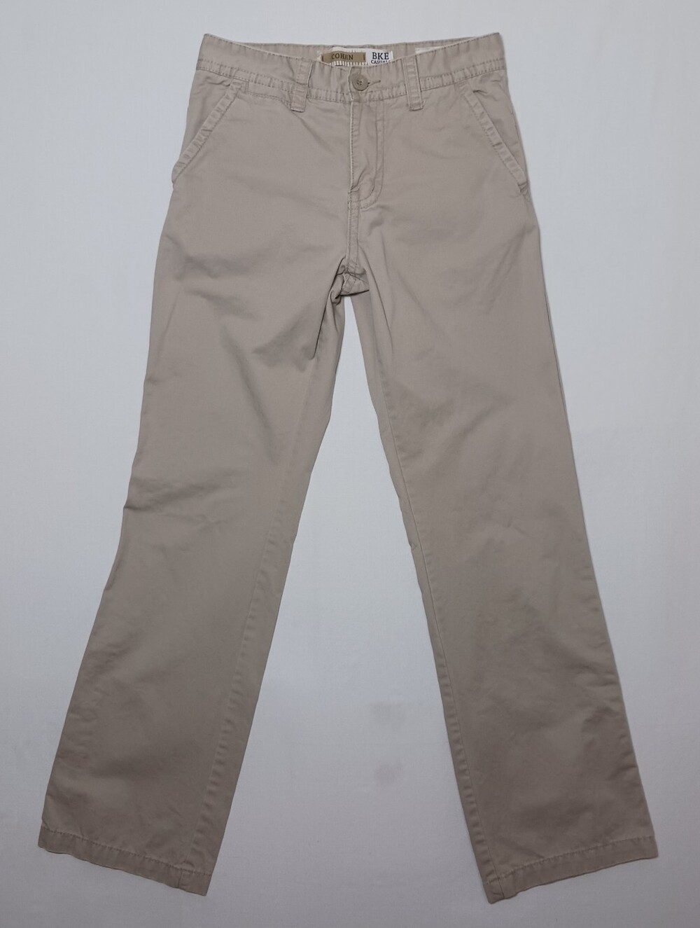 BKE Cohen Mens Cotton Twill Bootcut Chino Pants 30X34 Beige